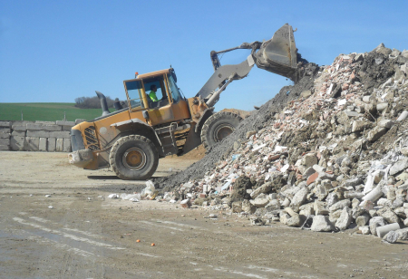 Loader,With,Inert,Waste